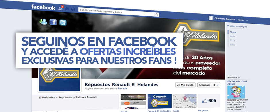 Facebook el Holandes Repuestos Renault